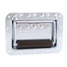 Adam Hall Recessed Sprung Handle large in Dish 14 mm deep - 34085