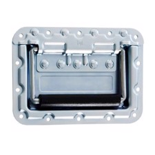 Adam Hall Recessed Sprung Handle large in Dish 9,5 mm deep with Rivet Protection - 34087