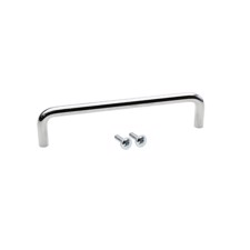 Adam Hall Chrome Steel Handle, 136 mm + 2 Screws M4 x 16 mm - 3453