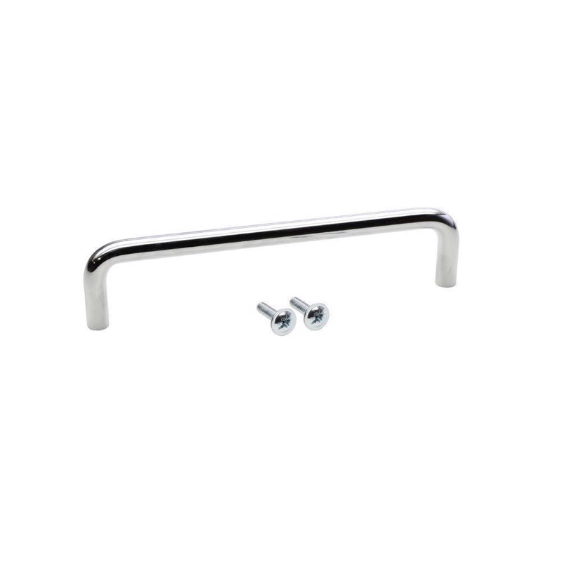 Adam Hall Chrome Steel Handle, 136 mm + 2 Screws M4 x 16 mm - 3453