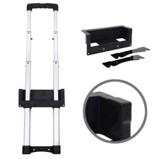 Adam Hall Recessed Extendable Handle 3-stage, black cranked Dish length 336 - 856 mm - 3476041