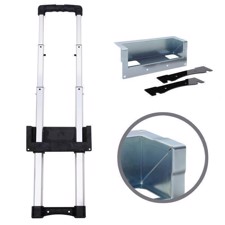 Adam Hall Recessed Extendable Handle 3-stage, zinc-plated cranked Dish length 336 - 856 mm - 3476043