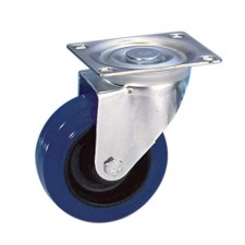 Guitel Swivel Castor 100 mm with blue Wheel - 37023