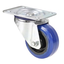 Adam Hall Swivel Castor 80 mm with blue Wheel - 372081