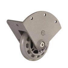 Adam Hall Recessed Corner Castor with soft Wheel 75 mm - 37450 S