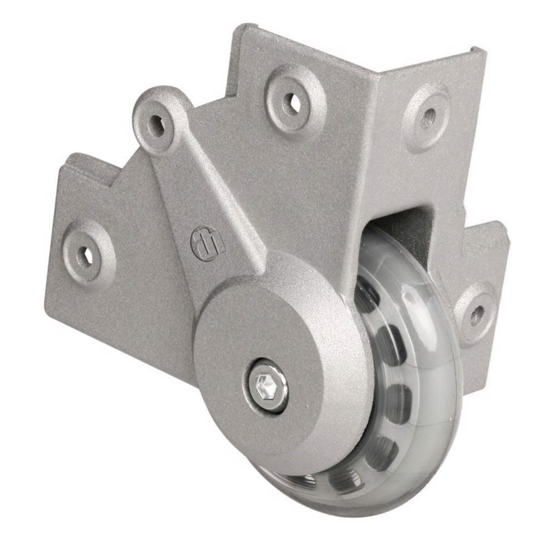 Adam Hall Recessed Corner Castor with soft Wheel 75 mm - 37451 S