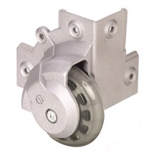 Adam Hall Surface Mount Corner Castor with soft Wheel 75 mm - 37501 S