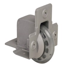 Adam Hall Recessed Edge Castor with soft Wheel 75 mm - 37551 S