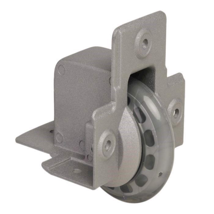 Adam Hall Recessed Edge Castor with soft Wheel 75 mm - 37551 S