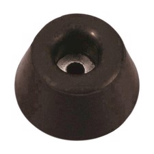 Gummifod 30 x 15 mm. Sort.