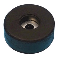 Gummifod 38 x 15 mm. Sort