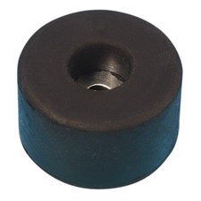 Gummifod 38 x 20 mm. Sort