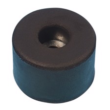 Gummifod 38 x 25 mm. Sort