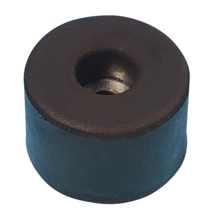 Gummifod 38 x 25 mm. Sort