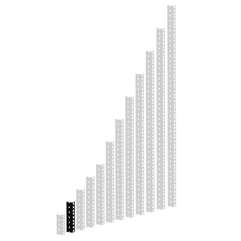 Heavy duty rackliste. 3 unit<br>Sort. Adam Hall 61535B3