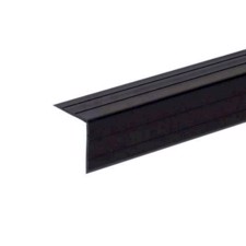 Plast kantliste 22 x 22 mm. 2 meter. Sort