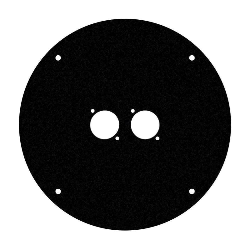 AH Front panel for cable drum 70225 with 2 x D-type holes - 70225 D 2