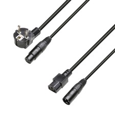 AH Power and Audio Cable CEE7/7 & XLR female to C13 & XLR male 3x1.5mm² 5m - 8101 PSAX 0500