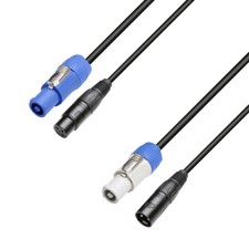AH Power & DMX Cable Power Twist In & XLR female to Power Twist Out & XLR male 1.5m - 8101 PSDT 0150