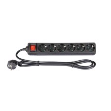 Adam Hall 6-Outlet Power Strip With On/Off Switch - 8747 S 6