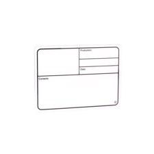 Selvklæbende tourlabel. 177 x 127 mm. Hvid