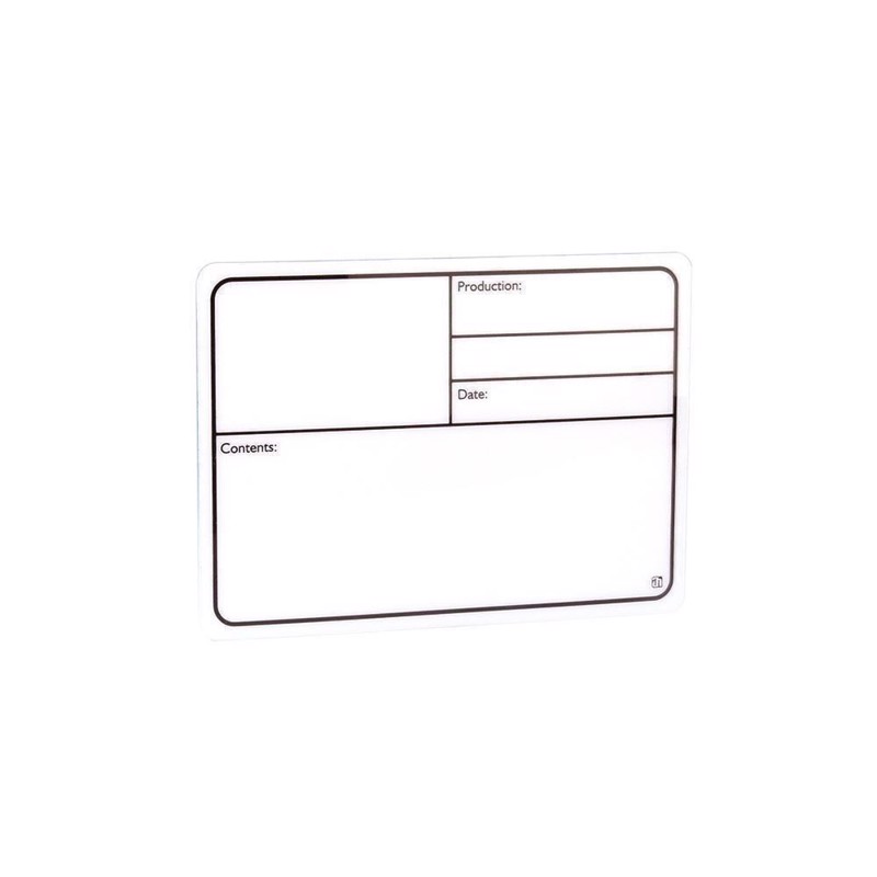 Selvklæbende tourlabel. 177 x 127 mm. Hvid