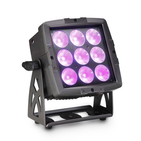 Cameo FLAT PRO FLOOD 600 IP65 Outdoor Flood Light with 9 x 12 W RGBWA + UV 6-In-1 LEDs