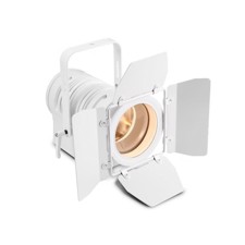 Cameo Theatre spotlight with PC lens and 40 watt warm white LED in white housing - TS 40 WW WH