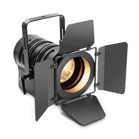 Cameo Theatre spotlight with PC lens and 40 watt warm white LED in black housing - TS 40 WW