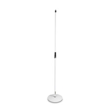 Gravity Microphone Stand with Round Base, White - MS 23 W