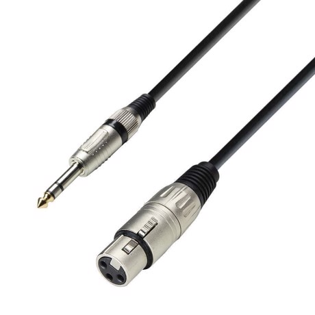 AH Microphone Cable XLR female to 6.3 mm Jack stereo 1 m - K3 BFV 0100