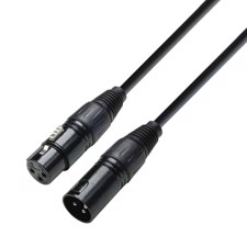 DMX kabel. 3 pol XLR-XLR. 0,5 meter