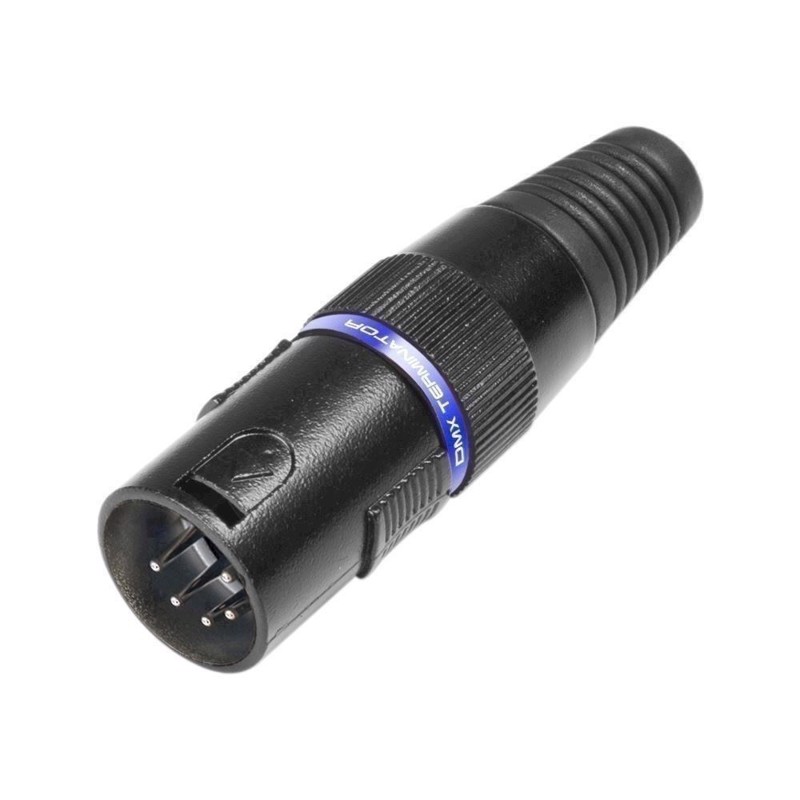 DMX Terminator.  5-pol XLR. 120 Ohm. (Pakke med 2 stk.)