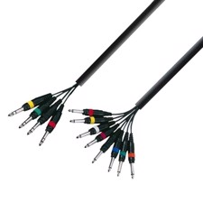 AH Multicore Cable 4 x 6.3 mm Jack stereo to 8 x 6.3 mm Jack mono 3 m - K3 L8 VP0 300