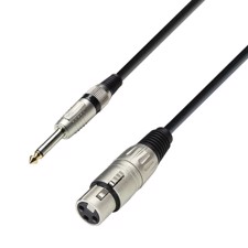 Mikrofon/ signalkabel. Jack - XLR hun. 6 meter
