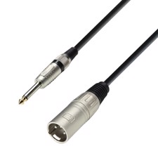 Signalkabel. XLR han - Jack mono. 3 meter