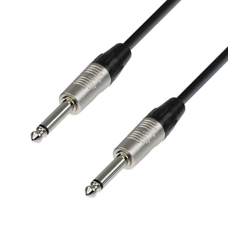 Instrument kabel. Jack-jack mono. <br> Neutrik Rean stik. 0,9 m.