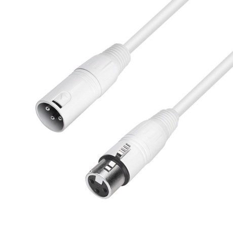 Billede af Hvidt mikrofon/ signal kabel. XLR-XLR. 1 meter