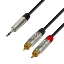 AH Audio Cable REAN 3.5 mm Jack stereo to 2 x RCA male 0.9 m - K4 YWCC 0090