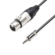 AH Microphone Cable Neutrik XLR female to 3.5 mm Jack stereo 1.5 m - K5 MYF 0150
