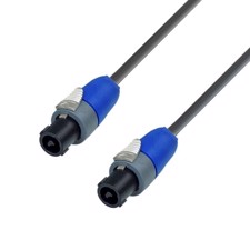 Neutrik højttalerkabel. Speakon - Speakon 2-pol. 2 x 2,5 mm². 15 meter