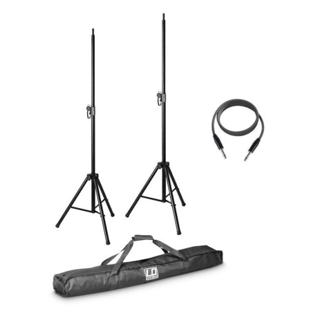 LD 2 x speaker stand with transport bag and speaker cable 10 m for STINGER MIX 6 (A) G2 - STINGER MIX 6 G2 SET 2