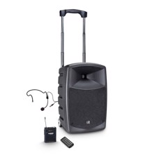 LD Battery Powered Bluetooth Speaker with Mixer, Bodypack and Headset - ROADBUDDY 10 HS B5