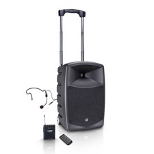 LD Battery Powered Bluetooth Speaker with Mixer, Bodypack and Headset - ROADBUDDY 10 HS B6