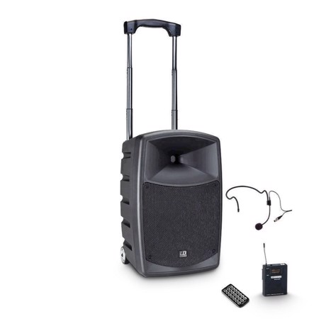 LD Battery Powered Bluetooth Speaker with Mixer, Bodypack and Headset - ROADBUDDY 10 HS