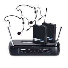 LD Systems ECO 2X2 BPH 1 Wireless Microphone System with 2 x Belt Pack and 2 x Headset