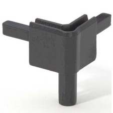 Adam Hall Corner for Lid Location female dark grey - Q 4502 FDG - 800 Stk.