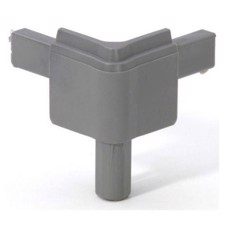 Adam Hall Corner for Lid Location male medium grey - Q 4502 MMG