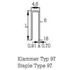 Adam Hall Staple 6 mm - Q 997