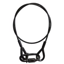 Adam Hall Safety Rope 3 mm with Chain Link length 0.6 m black - S 37062 B